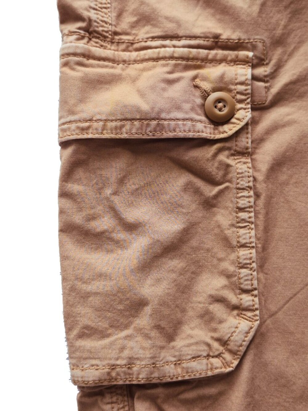 American Eagle Cargo Pants in Deep Tan Color with Ankle Ties Size 0 - Picture 4 of 16
